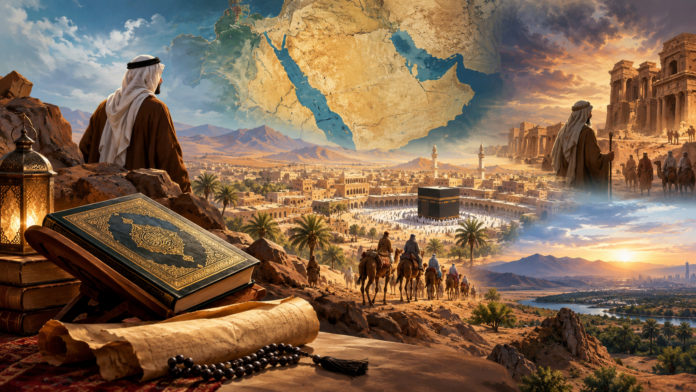 Apakah Bangsa Arab Dikhususkan oleh Tuhan? Telaah Qur'ani, Hadis, Geografi Historis, dan Sunnatullah dalam Sejarah Apakah Bangsa Arab Dikhususkan oleh Tuhan? Telaah Qur'ani, Hadis, Geografi Historis, dan Sunnatullah dalam Sejarah