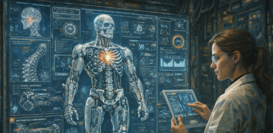 Merenungkan Batas Teknologi dan Makna Hidup Melalui Transhumanisme Ilustrasi Transhumanisme (Image: generate ai chatgpt)