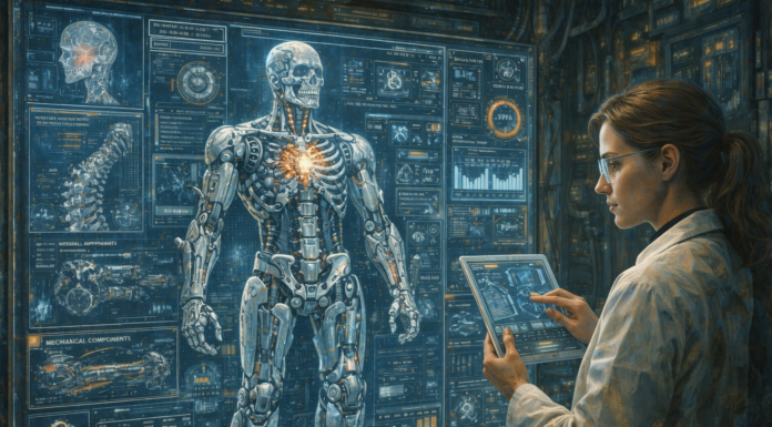 Merenungkan Batas Teknologi dan Makna Hidup Melalui Transhumanisme Ilustrasi Transhumanisme (Image: generate ai chatgpt)